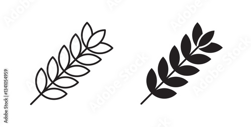 Wheat icons vectors graphic designs