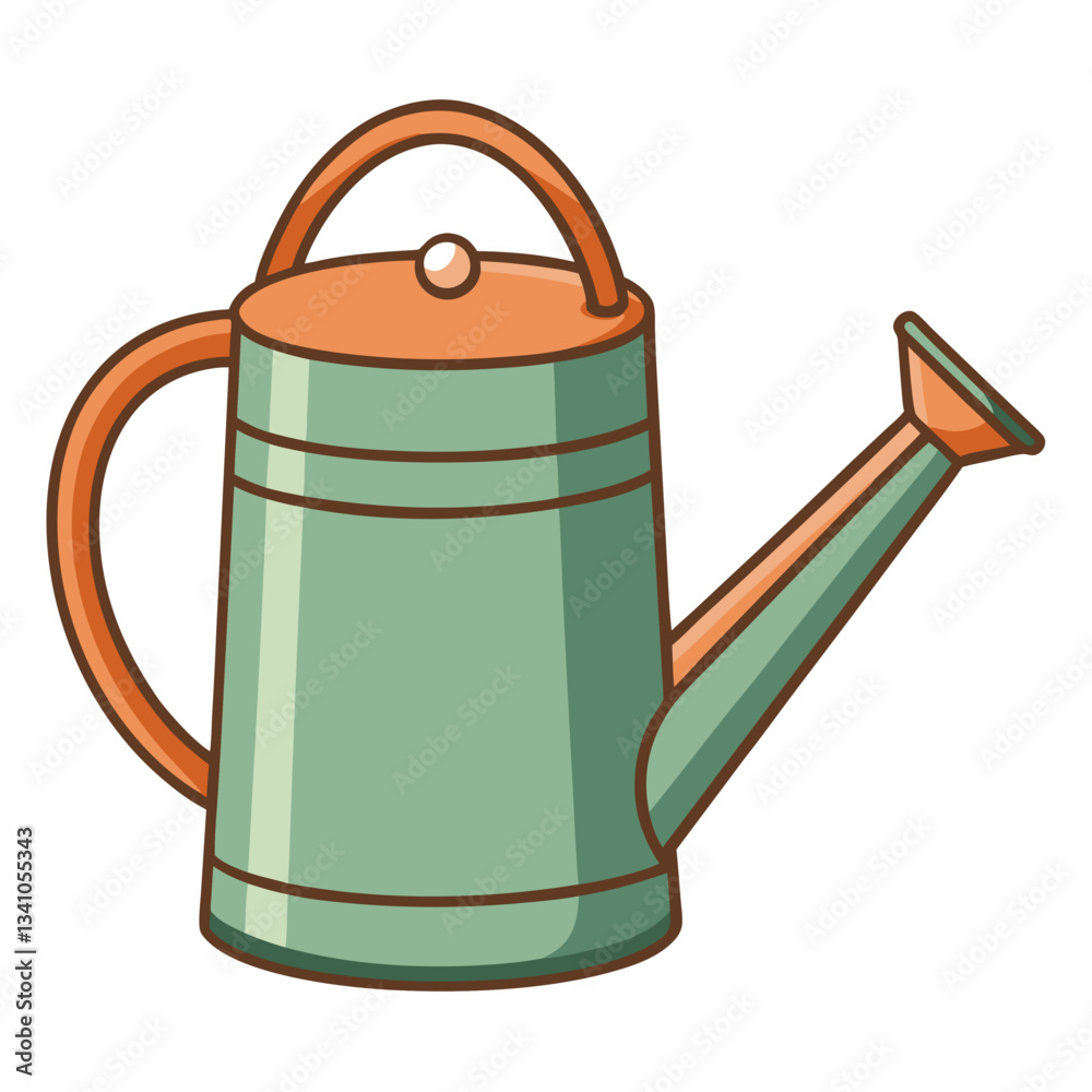 Fototapeta premium green watering can