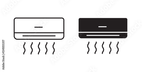 Air Conditioner icons vectors graphic designs