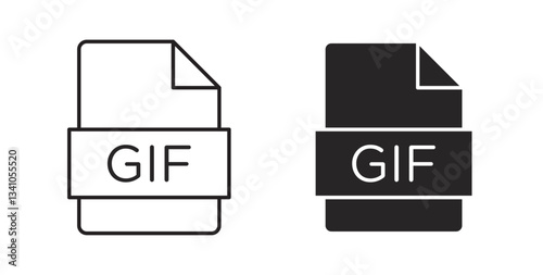 Gif icons vectors graphic designs