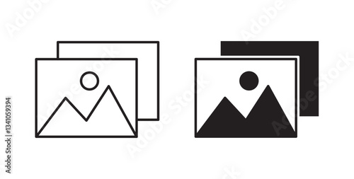 Gallery icons in black fill and line style