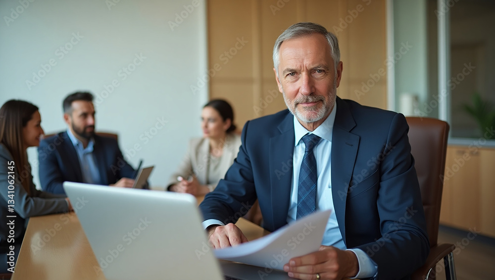 Photo of a young professional business man in blue shirt working at the office and looking at the screen of his laptop Photo of a young professional business man in blue shirt working at the office and looking at the screen of his laptop