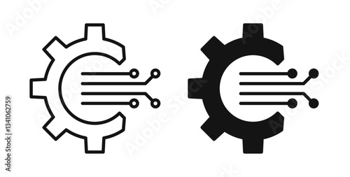 Transform icons in black fill and line style