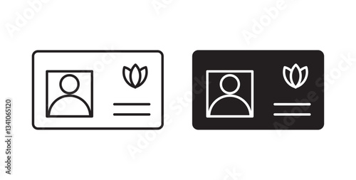 Medical marijuana card icons vectors graphic designs