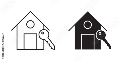 Selling or rent home icons vectors graphic designs
