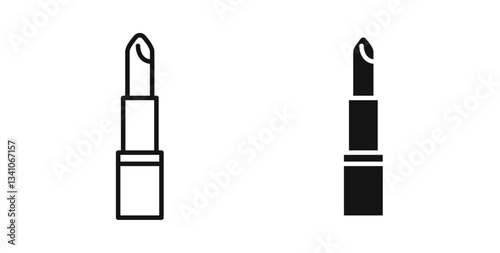 Lipstick icons set for website design