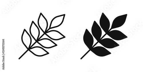 Wheat icons on white background for web