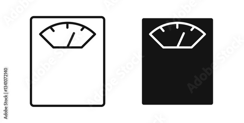 Scale icons set for website design