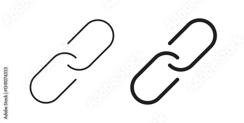 Link icons in black fill and line style
