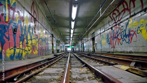 Underground Whispers: Timelapse in an Abandoned Subway Station