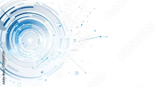 Abstract technology circles background