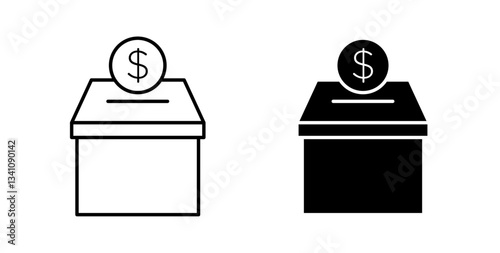 Donate icons set for website design