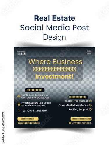 Minimalist Real estate Social media post