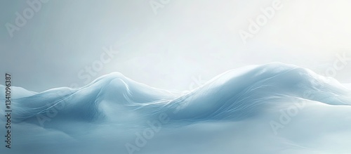 Wallpaper Mural Misty, Light Blue Mountain Range Torontodigital.ca