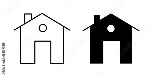 Home icons set for website design
