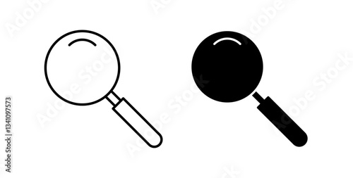 Search icons set for website design