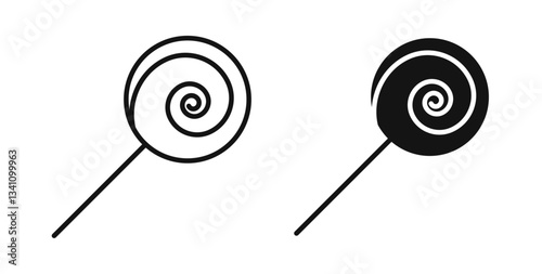 Candy icons on white background for web