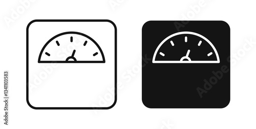 Scale icons on white background for web