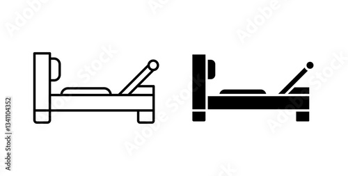 Reformer icons set in black colors on white background