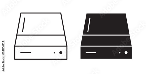Hard Disk icons on white background for web