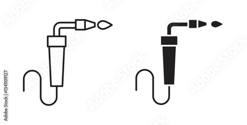 Welding icons on white background for web