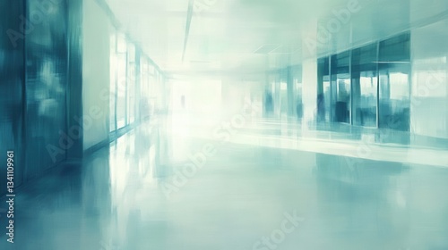 Wallpaper Mural Blurred hospital interior. Generative AI Torontodigital.ca