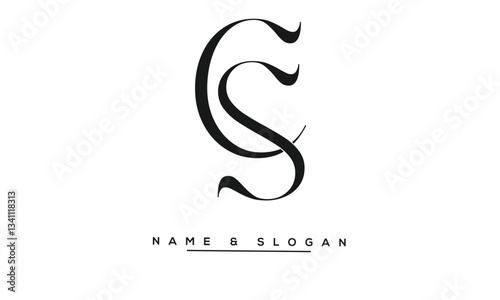 SC, CS Abstract Letters Logo Monogram