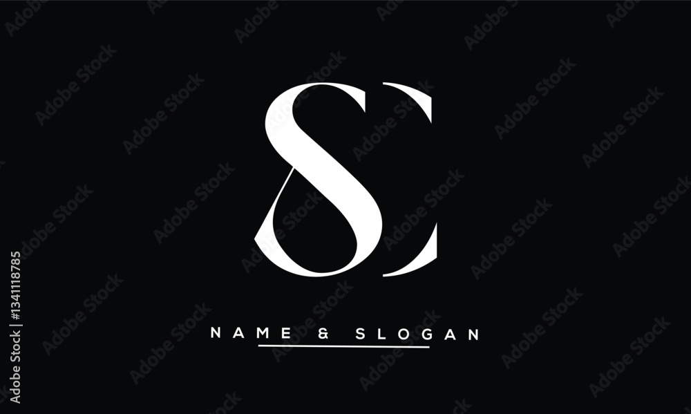 SC, CS Abstract Letters Logo Monogram SC, CS Abstract Letters Logo Monogram