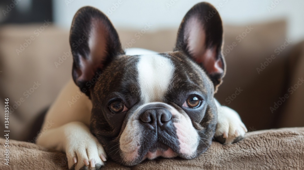 French Bulldog playful loyal. Generative AI French Bulldog playful loyal. Generative AI