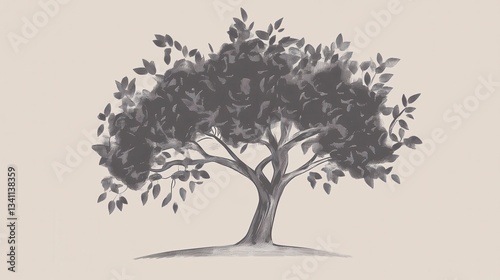 A Majestic Tree Illustration: A Timeless Artistic Creation