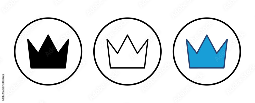 Crown icon vector. crown vector icon Crown icon vector. crown vector icon