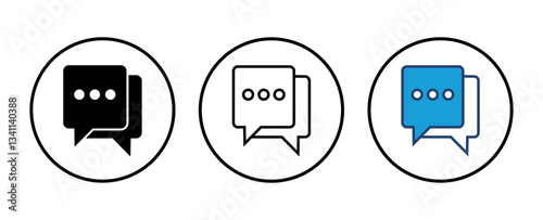 Chat icon vector. speech bubble icon. comment icon vector. message. contact us