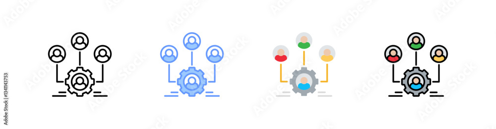 Organisation Multistyle Icon Sheet Organisation Multistyle Icon Sheet