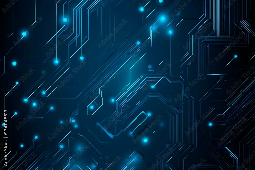 Abstract close-up of a glowing blue digital circuit board, showcasing intricate connections and technological design on a black background.
Abstract close-up of a glowing blue digital circuit board, showcasing intricate connections and technological design on a black background.