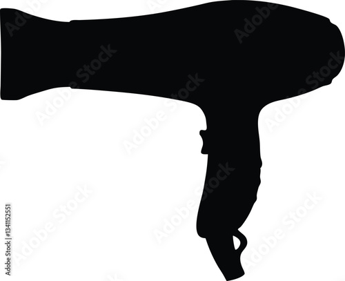 Hairdryer silhouette vector,stylist Hair dryer icon