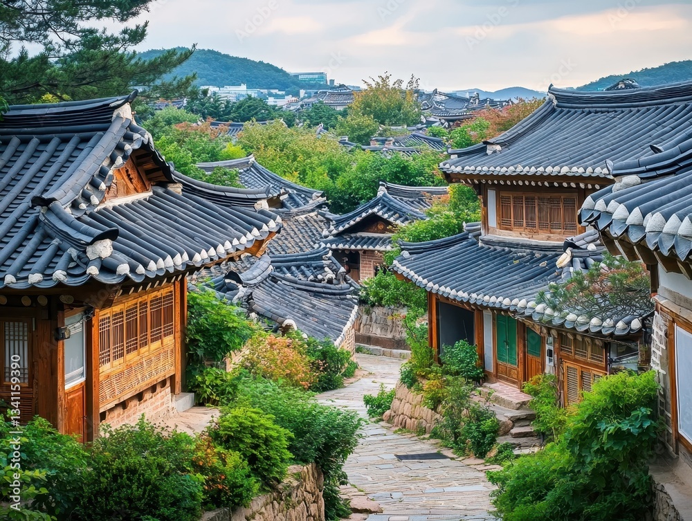 Fototapeta premium Korean Traditional Houses