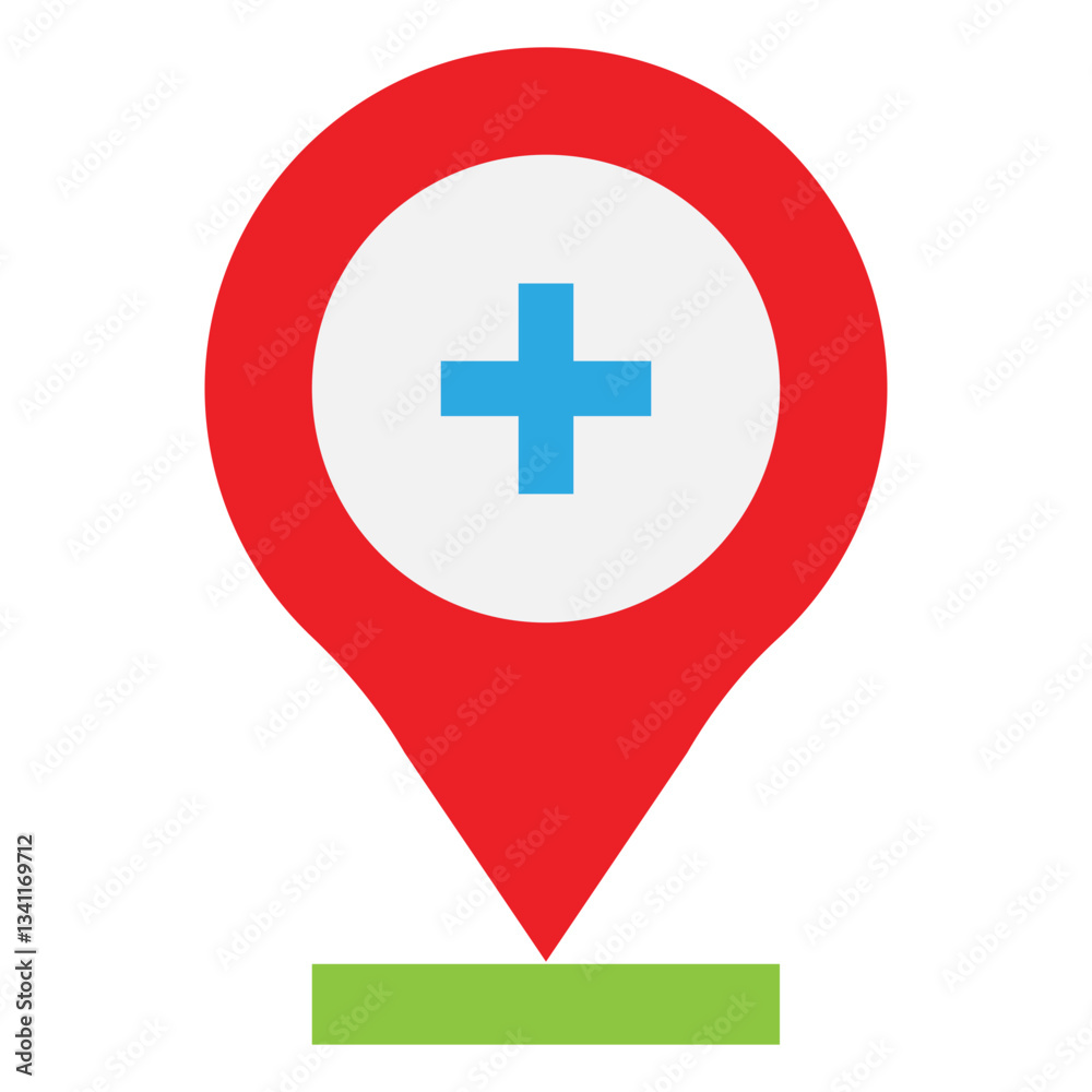 Fototapeta premium Placeholder Location Pin