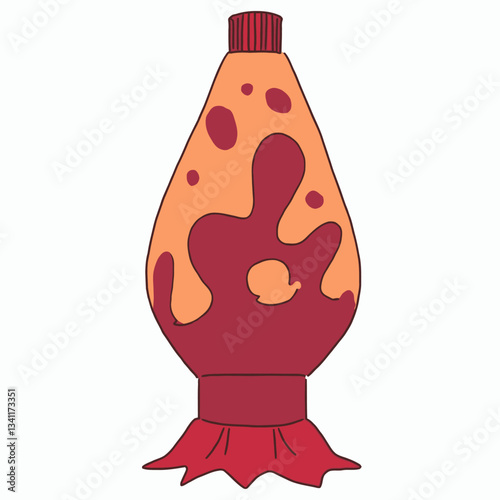 Lava Lamp: A stylized illustration of a classic lava lamp, featuring colorful, molten blobs that create a mesmerizing visual experience.