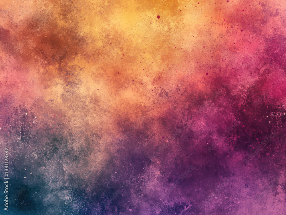 Fototapeta premium a. A seamless blend of abstract fluid colors in a modern-retro palette, softened by a blurred effect and accented with fine grain textures, perfect for digital art compositions. 
