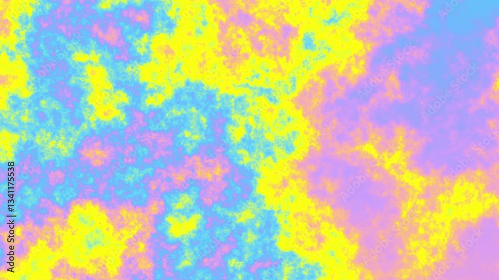 Colorful Abstract Chromatic Background Loop. Yellow, blue, pink colors Colorful Abstract Chromatic Background Loop. Yellow, blue, pink colors