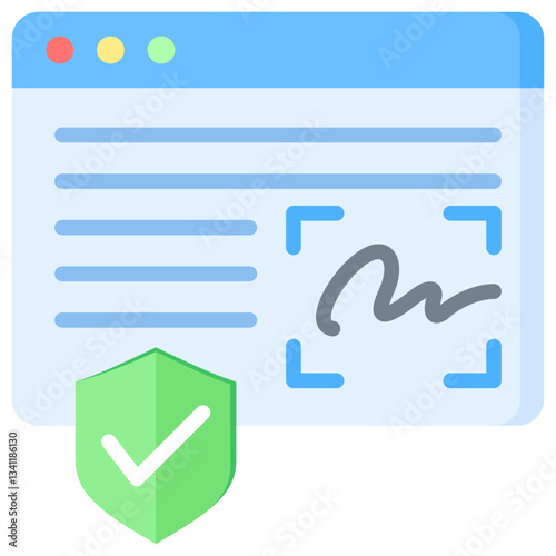 Digital Signature Icon