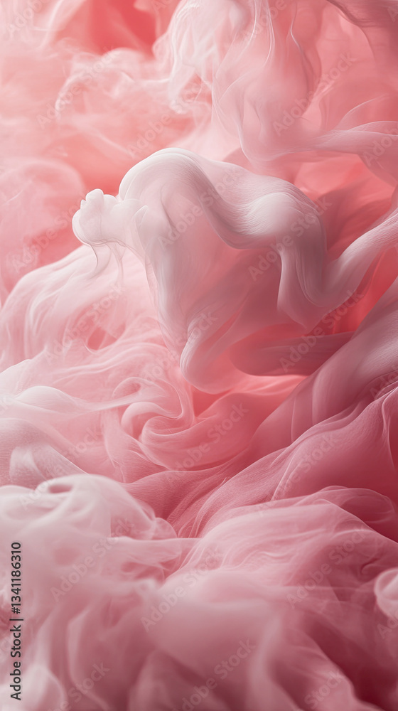 Fototapeta premium c. Soft pastel tones flowing harmoniously with rich, deep shades, enhanced by a fine dust overlay and classic film grain effect, creating a sophisticated abstract background. 