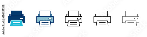 Printer icon vector isolated on white background. print icon. Fax vector icon.