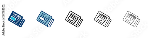 Newspaper icon vector isolated on white background. news paper icon vector