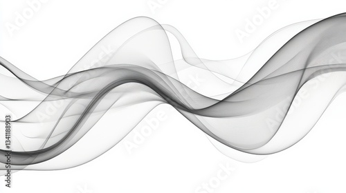Abstract Gray Wave Design: A Sophisticated and Elegant Background