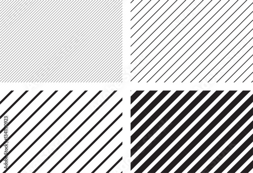 黒色のストライプパターン背景のイラスト