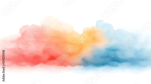 Colorful Cloud Formation for Abstract Background.