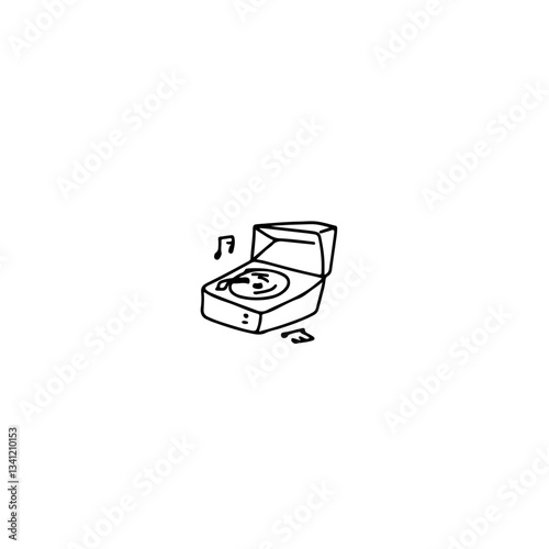vecter icon musicbox turntable lp musicplay