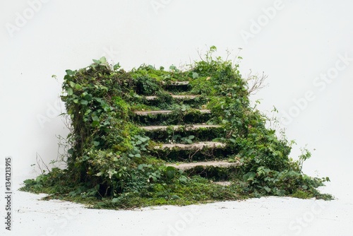 In 3D, the isolated remnants of a grand staircase to nowhere make a profound visual statement