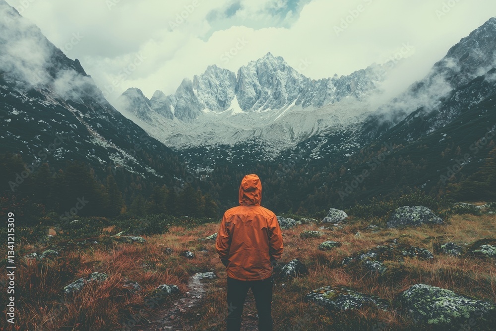 Photography of dramatic landscapes from elevated views is a key part of hiking adventures in mountain ranges and exploration Photography of dramatic landscapes from elevated views is a key part of hiking adventures in mountain ranges and exploration